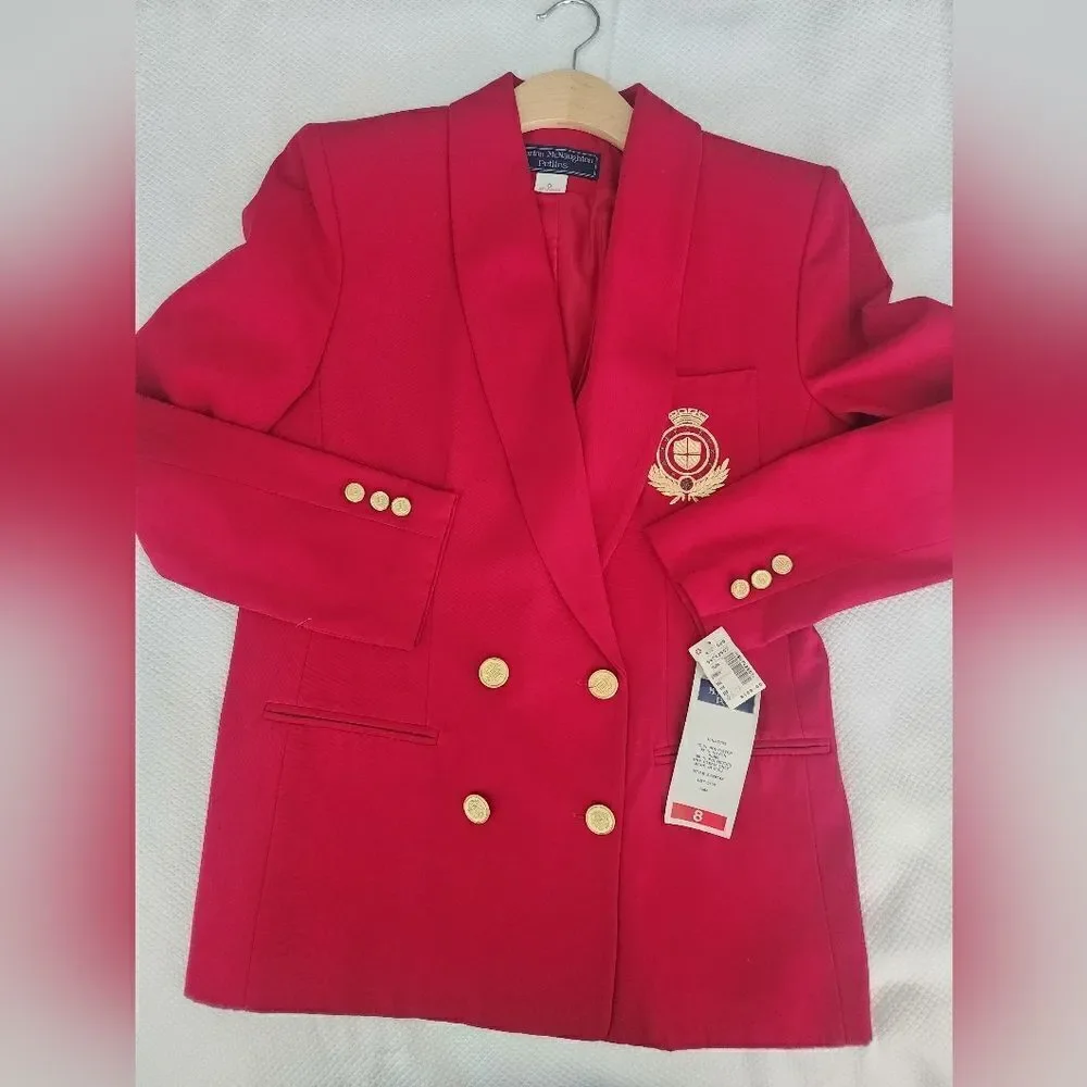 Norton McNaughton Blazer double breasted gold button